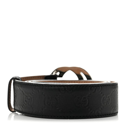 Gucci Guccissima Interlocking G Belt 105 42 Black 2 of 7