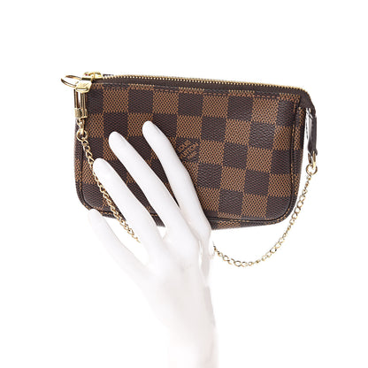 Louis Vuitton Damier Ebene Mini Pochette Accessories 2 of 8