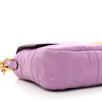 Fendi Nappa FF 1974 Embossed Baguette Agapanto 7 of 8