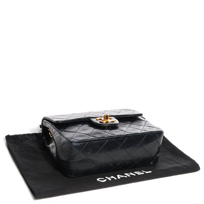 Chanel Lambskin Quilted Mini Square Flap Black 4 of 10