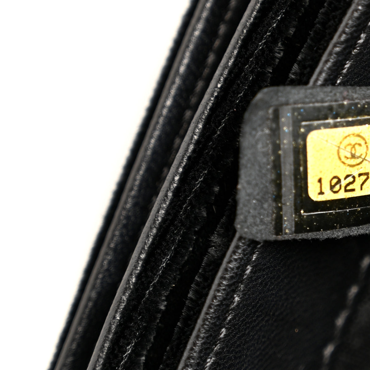 Chanel Velvet Lambskin Camellia No. 5 Flap Bag Black 7 of 10