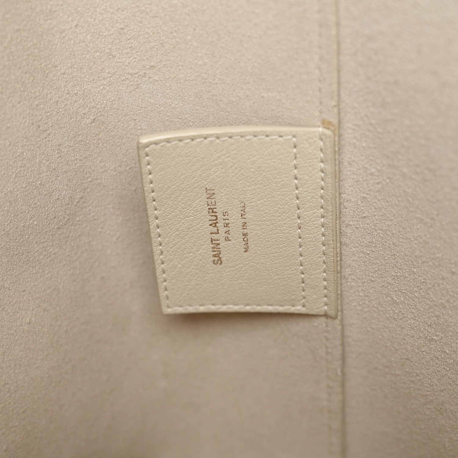 Saint Laurent Calfskin Large Shopping Tote Porcellana 7 of 19