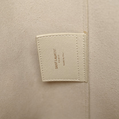 Saint Laurent Calfskin Large Shopping Tote Porcellana 7 of 19