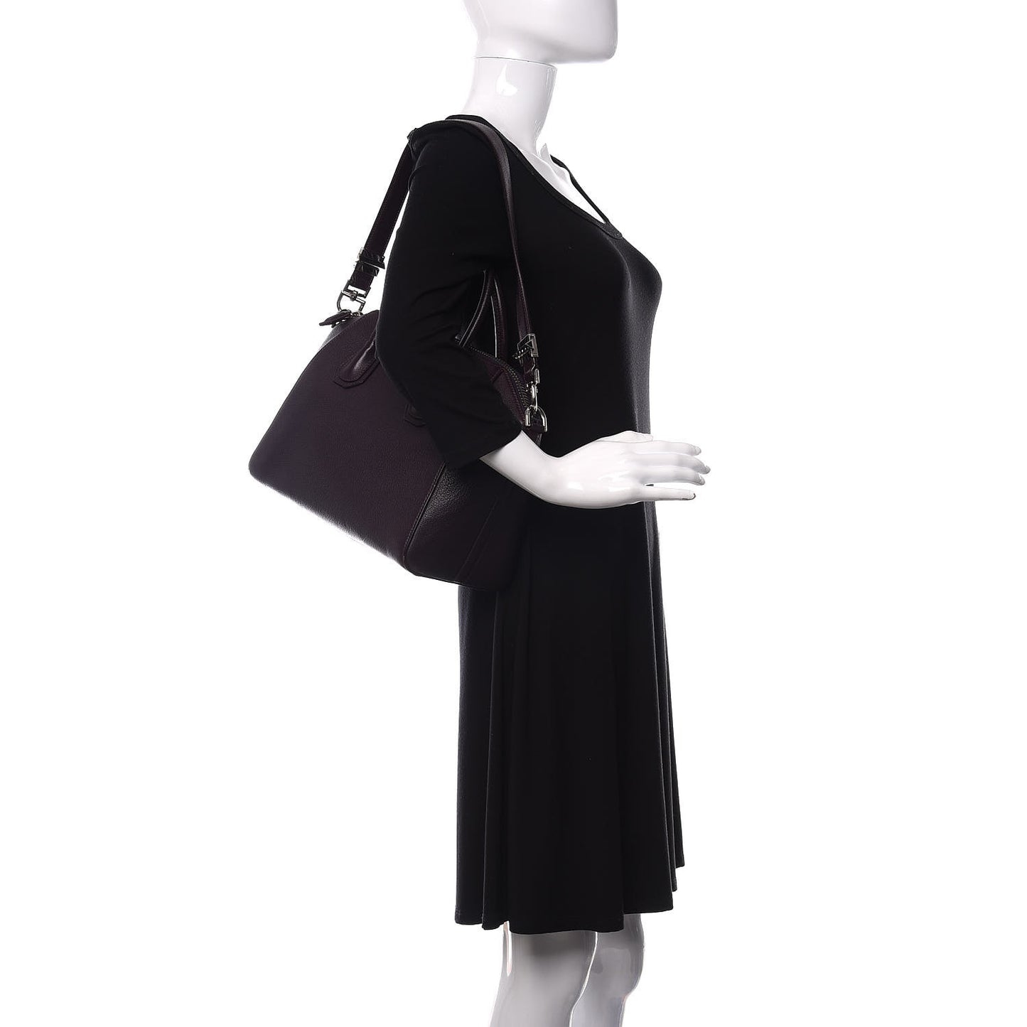 Sugar Goatskin Small Antigona Aubergine