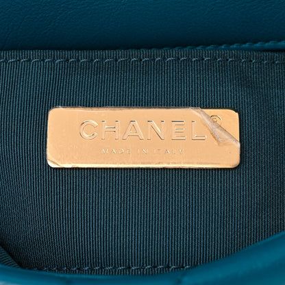Chanel Lambskin Quilted Chanel 19 Waist Bag Blue 6 of 10