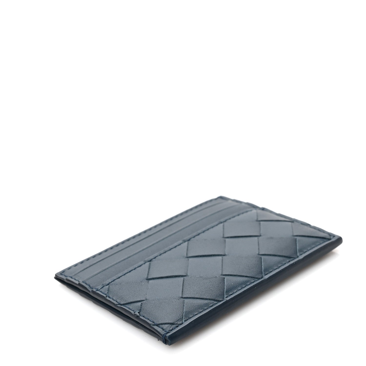 Bottega Veneta Nappa Intrecciato Card Holder Deep Blue 4 of 6