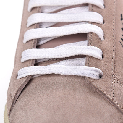 Saint Laurent Distressed Suede Womens Court Classic Sneakers 37 Rose Antique 11 of 12