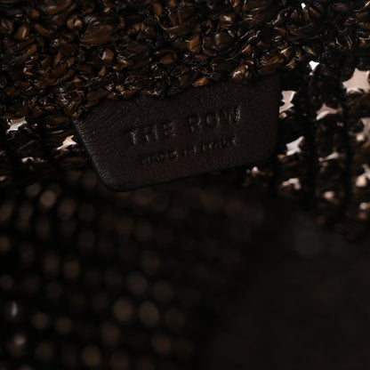 The Row Raffia Barn Tote  Dark Brown 7 of 10