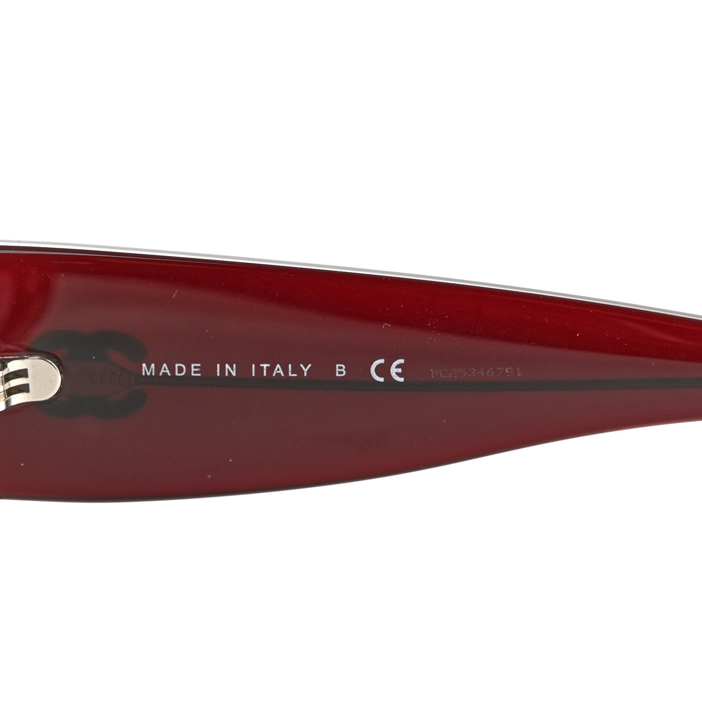 Acetate Rectangle Sunglasses 5435-A Burgundy