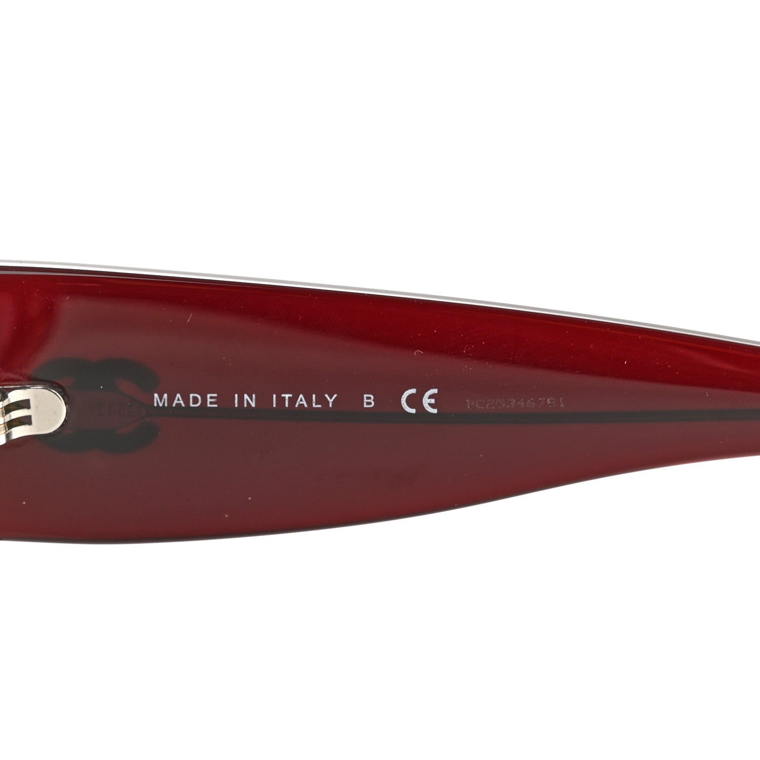 Chanel Acetate Rectangle Sunglasses 5435-A Burgundy 6 of 8