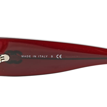 Chanel Acetate Rectangle Sunglasses 5435-A Burgundy 6 of 8