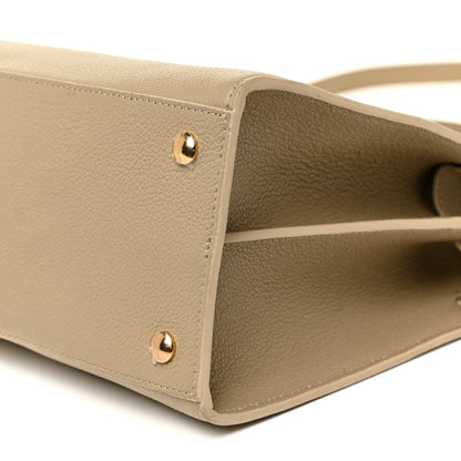 Burberry Grainy Calfskin Title Bag Light Beige 10 of 16
