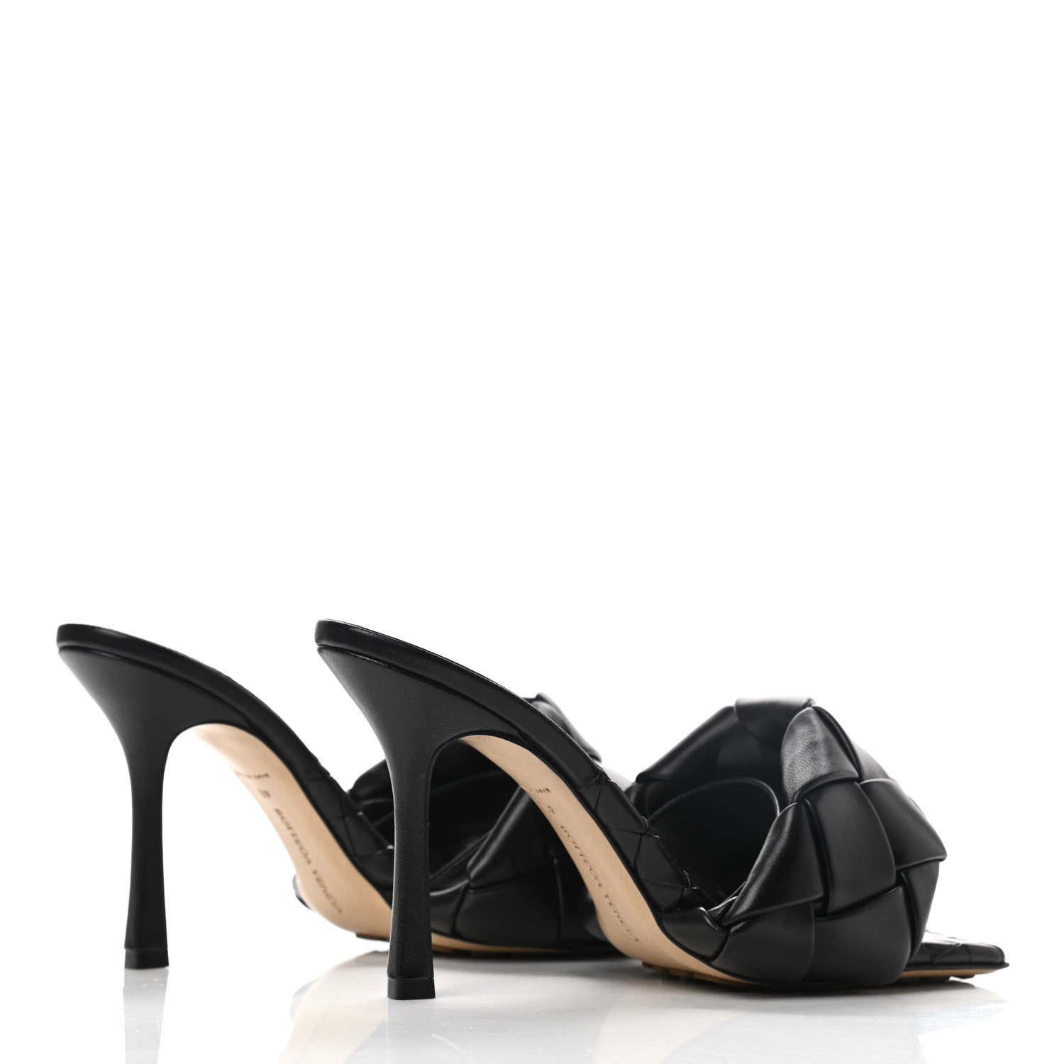 Bottega Veneta Nappa Maxi Intrecciato Lido Mule Sandals 40 Black 4 of 7