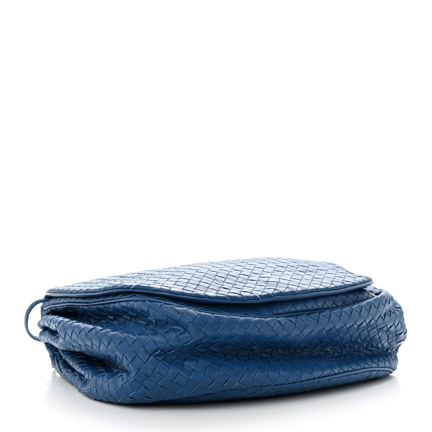 Bottega Veneta Nappa Intrecciato Messenger Bag Blue 4 of 10