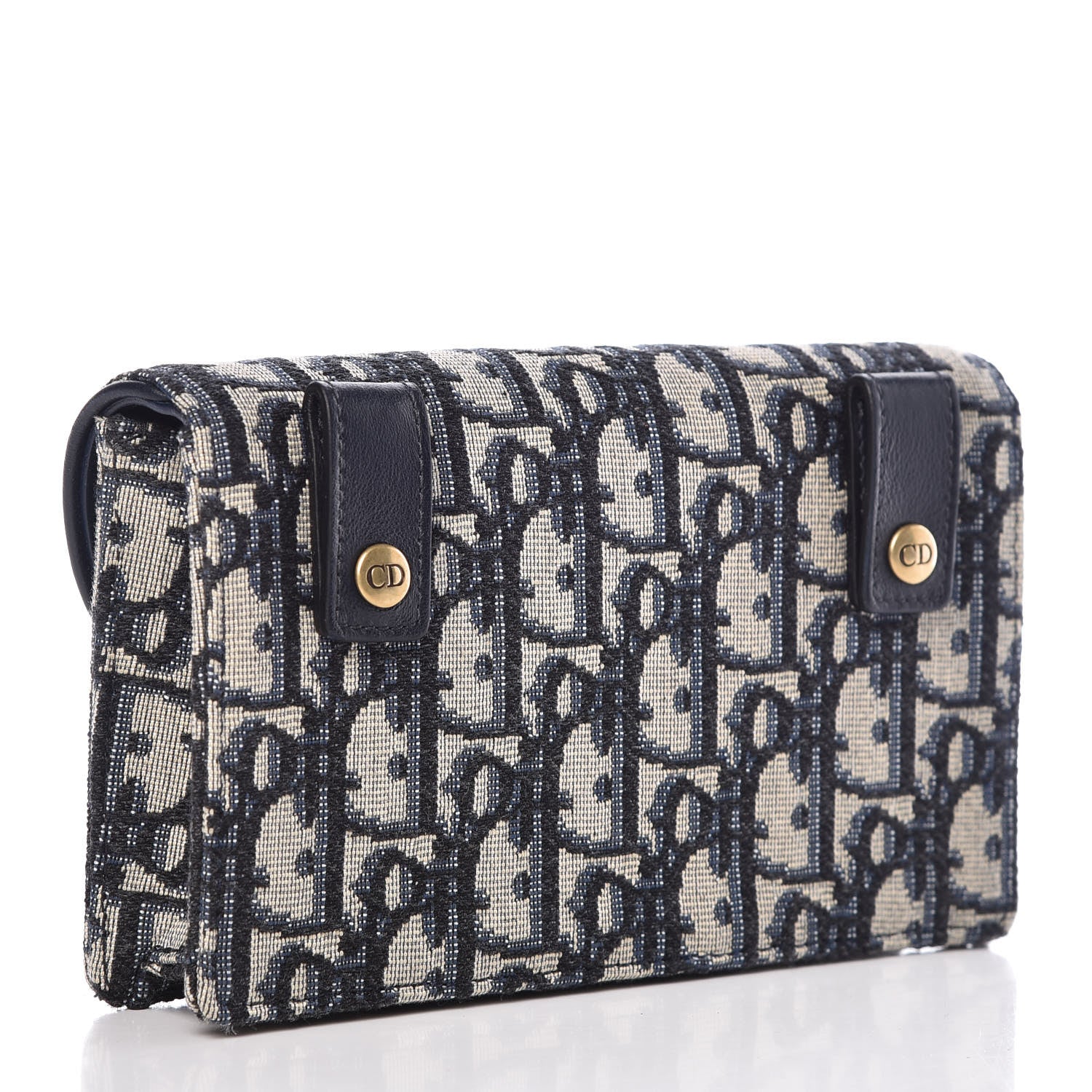 Christian Dior Oblique Saddle Belt Bag Blue 4 of 10
