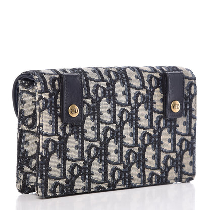 Christian Dior Oblique Saddle Belt Bag Blue 4 of 10
