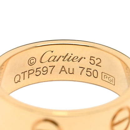 Cartier 18K Yellow Gold 5.5mm LOVE Ring 52 6 3 of 3