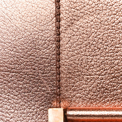 Delvaux Metallic Calfskin Studded Mini Brillant Satchel Copper 12 of 12