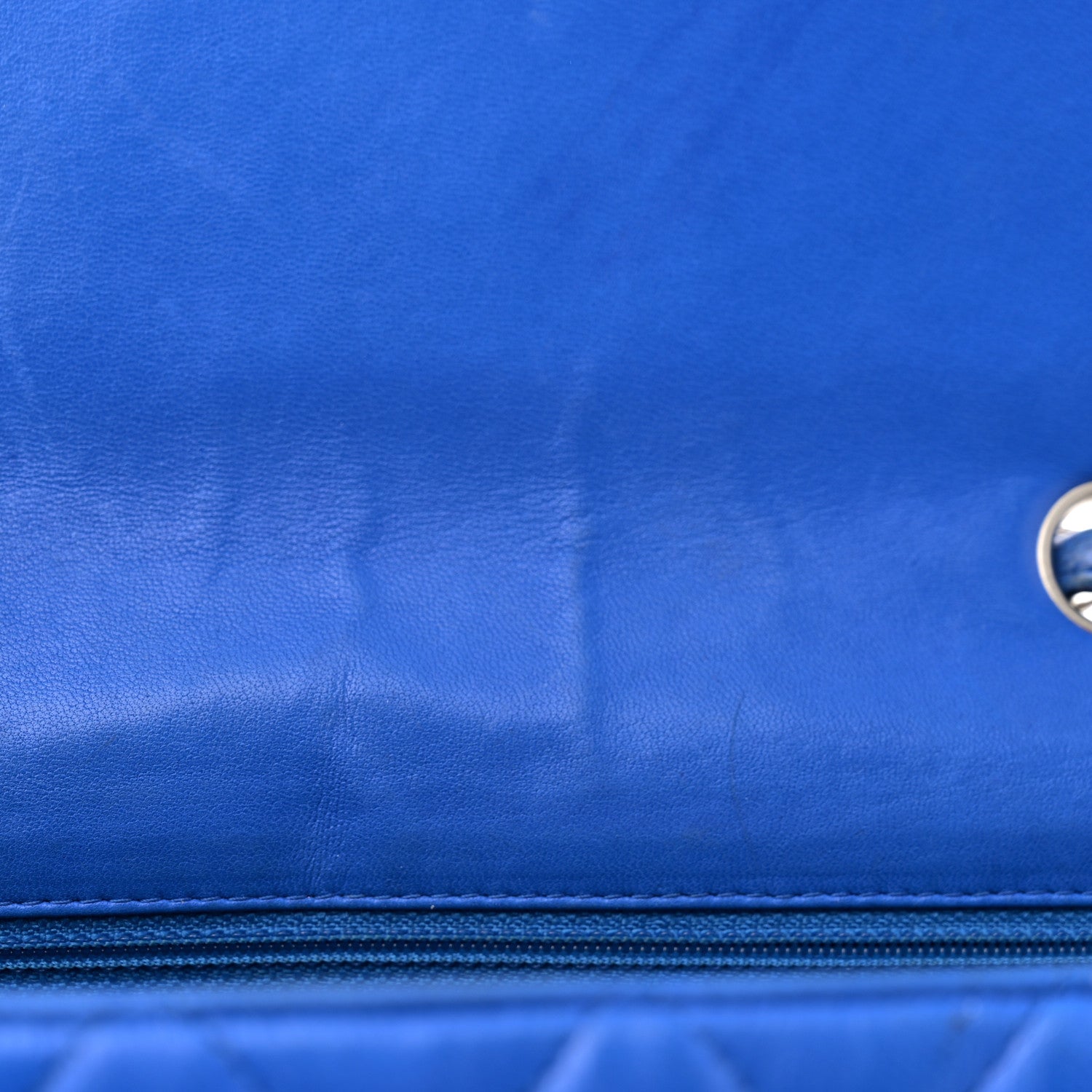 Chanel Lambskin Quilted Jumbo Single Flap Blue 11 of 16