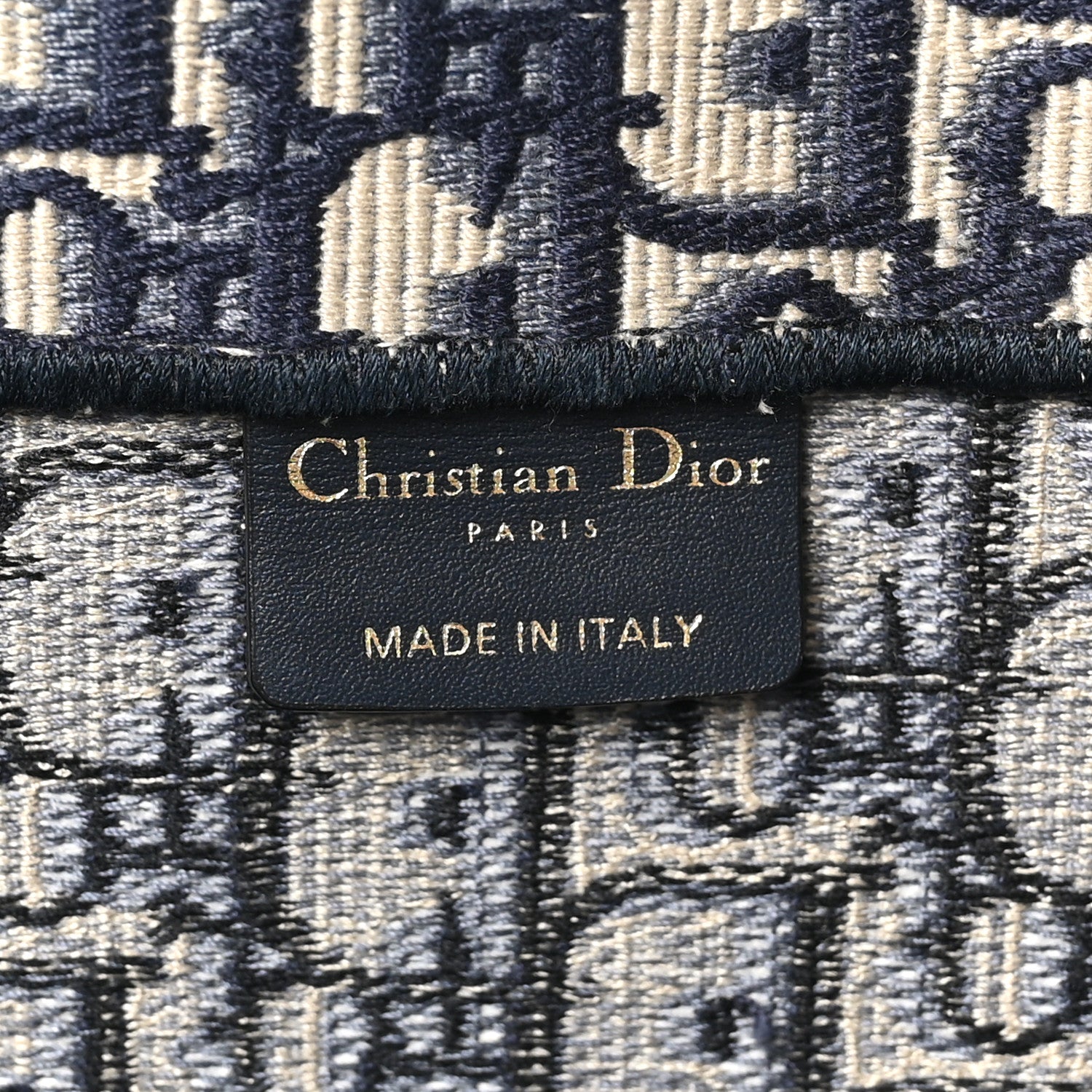 Christian Dior Oblique Large Book Tote Blue Multicolor 5 of 10