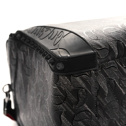 Christian Louboutin Toile Monogram Calfskin Printed Spikes Sneakender Duffle Black 8 of 14