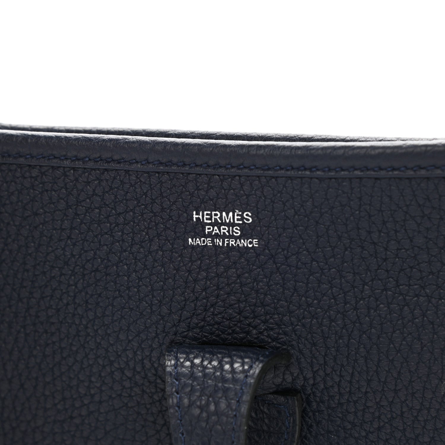 Hermes Taurillon Clemence Evelyne III PM Bleu Nuit 6 of 9