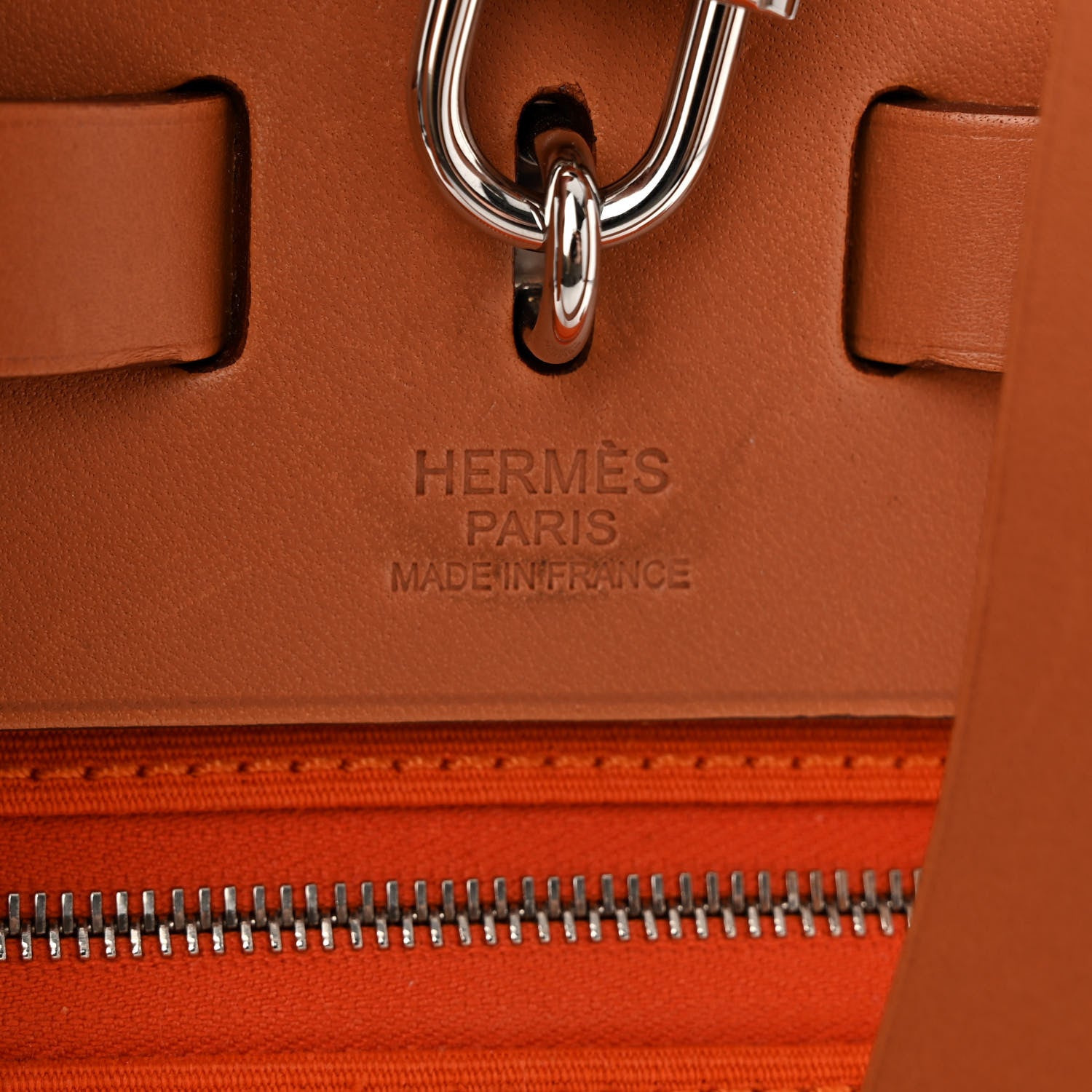 Hermes Toile Vache Hunter Herbag Zip 31 PM Orange 6 of 8