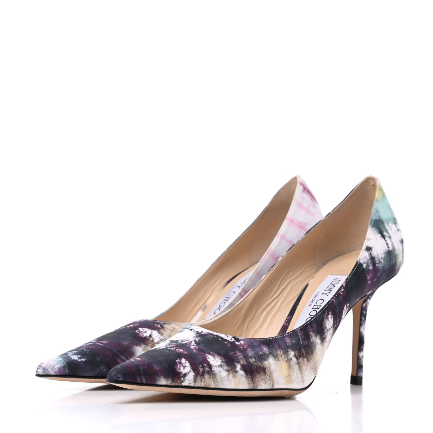 Jimmy Choo Fabric Tie Dye Love Pumps 37.5 Multicolor 3 of 12
