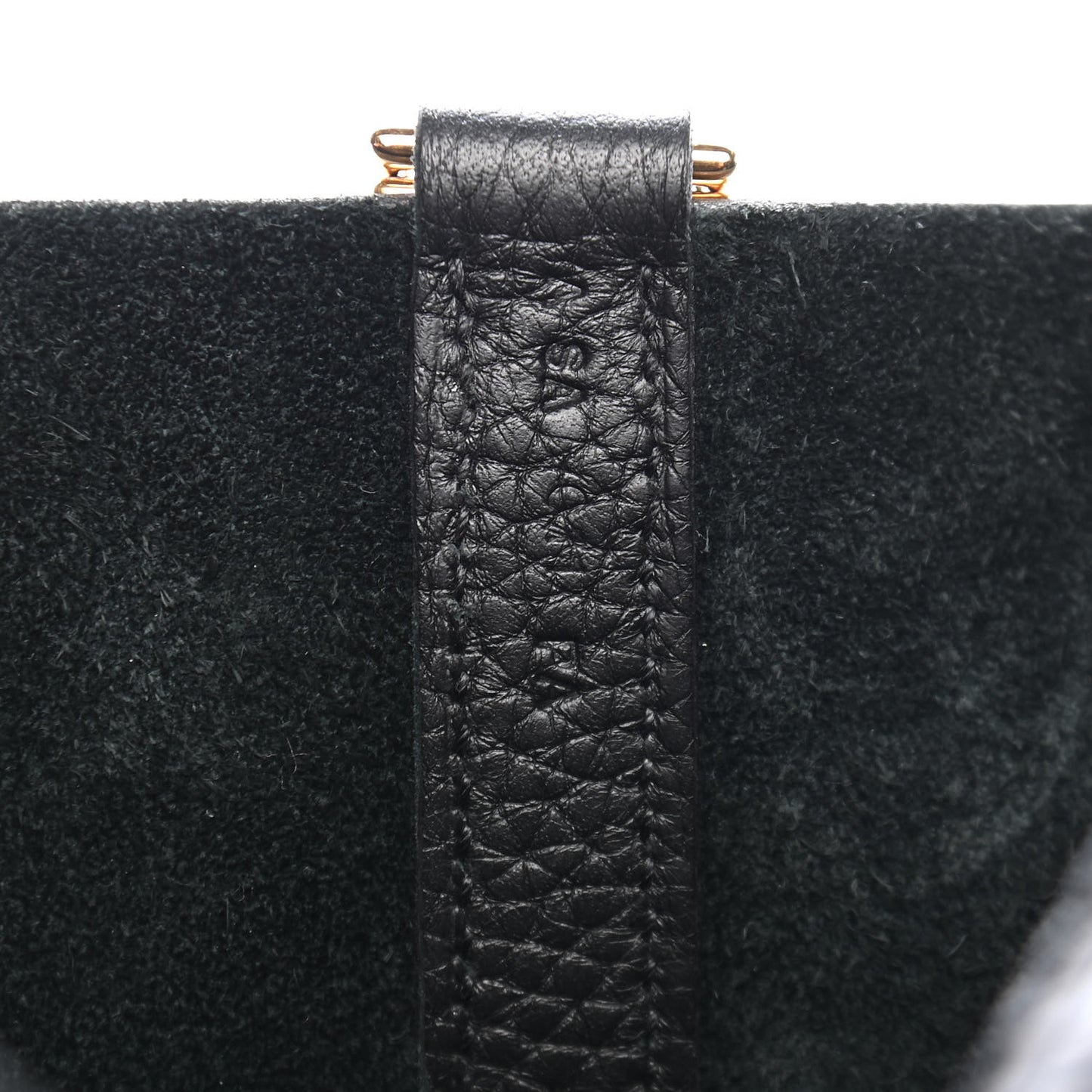 Taurillon Clemence Matte Alligator Picotin Lock Touch 22 MM Black