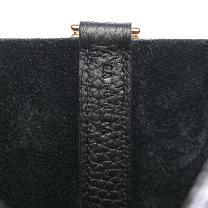 Hermes Taurillon Clemence Matte Alligator Picotin Lock Touch 22 MM Black 6 of 8