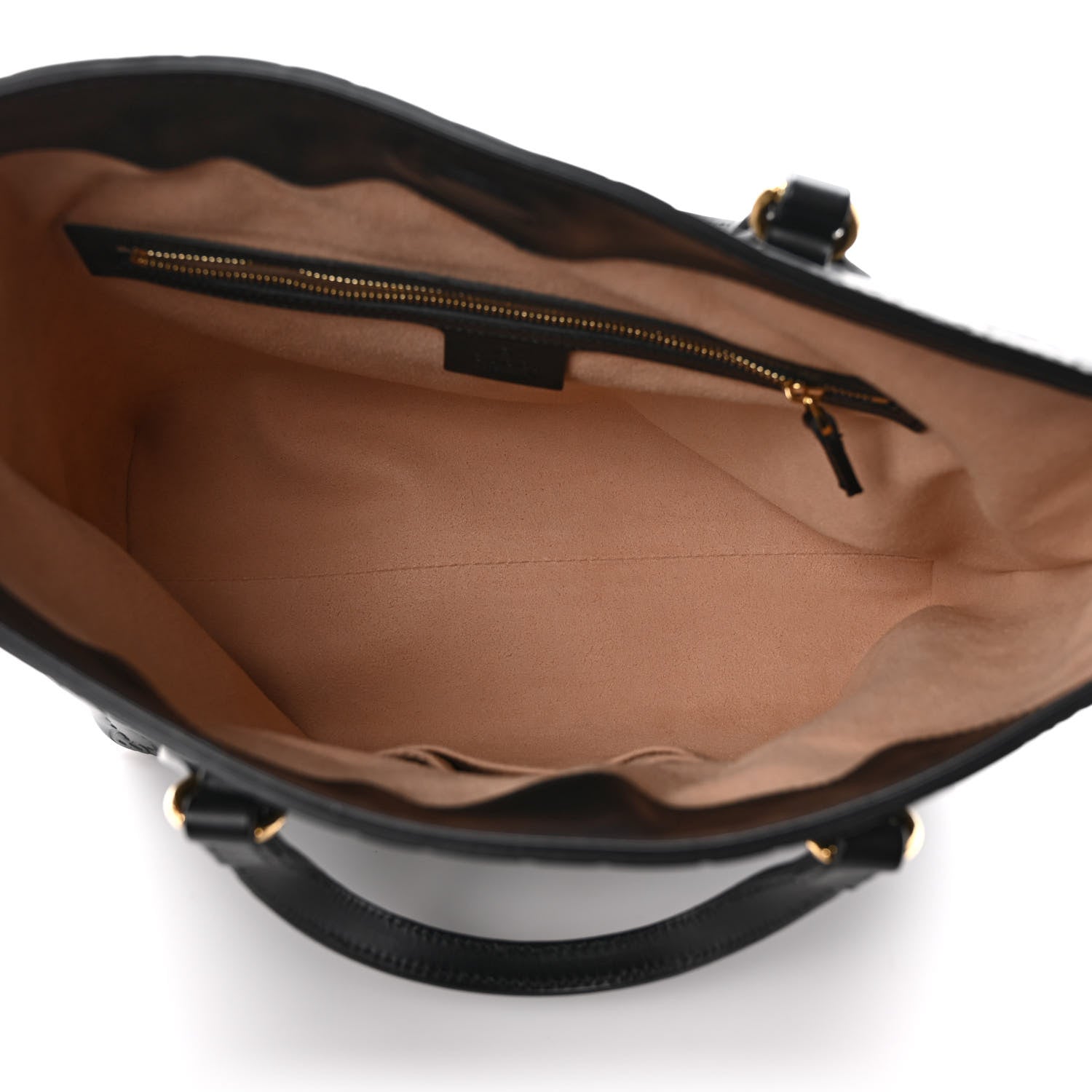Gucci Guccissima Linea A Foldover Tote Black 5 of 9