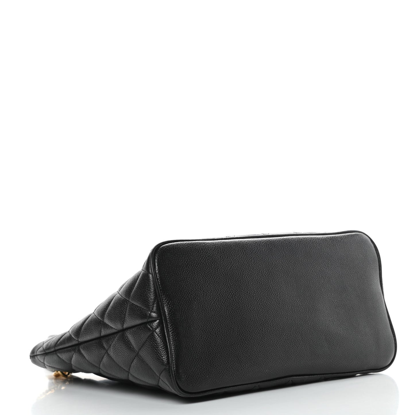 Caviar Quilted Medallion Tote Black