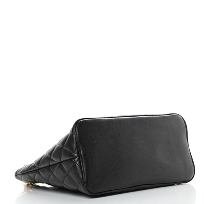 Chanel Caviar Quilted Medallion Tote Black 4 of 14