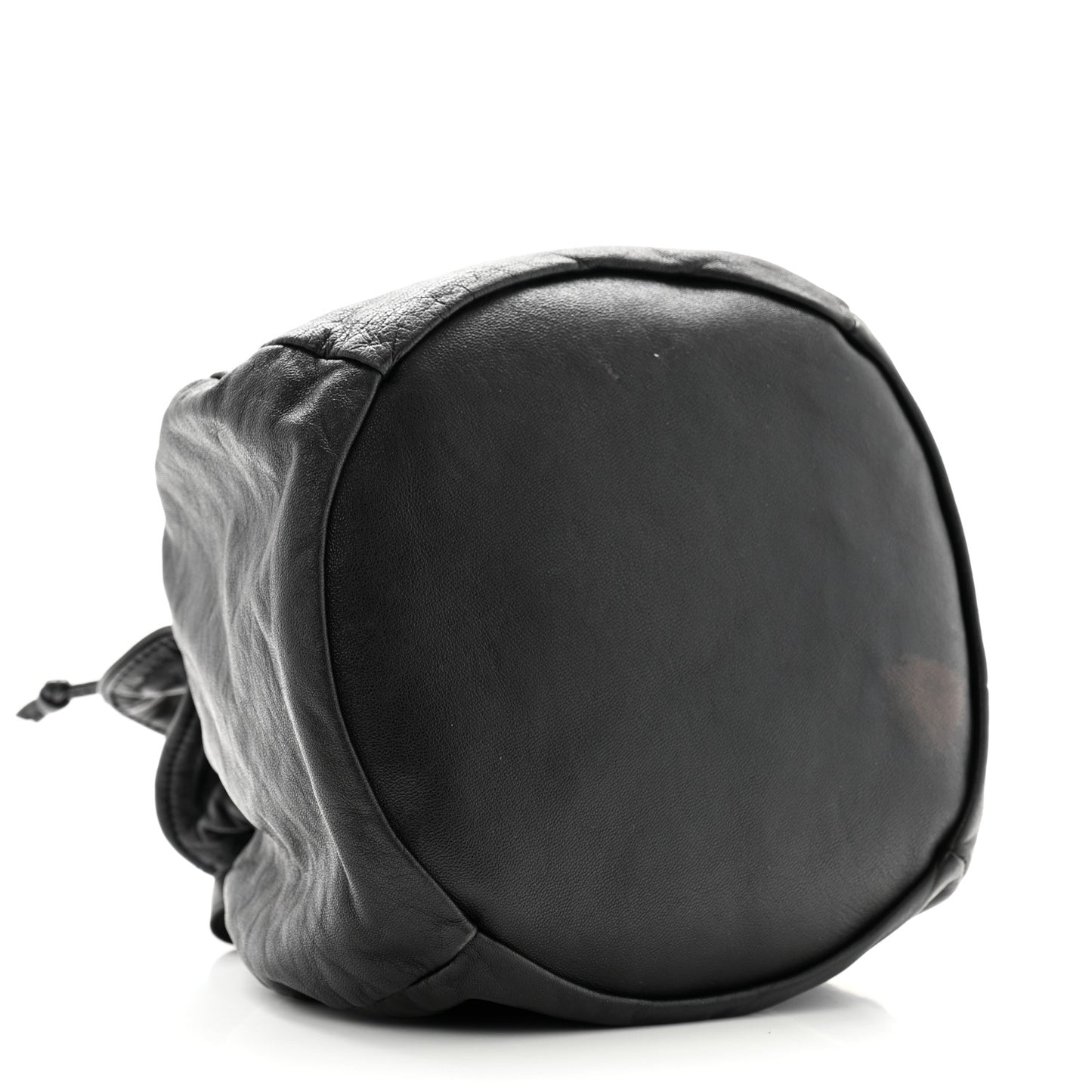Lambskin Drawstring Bag Black