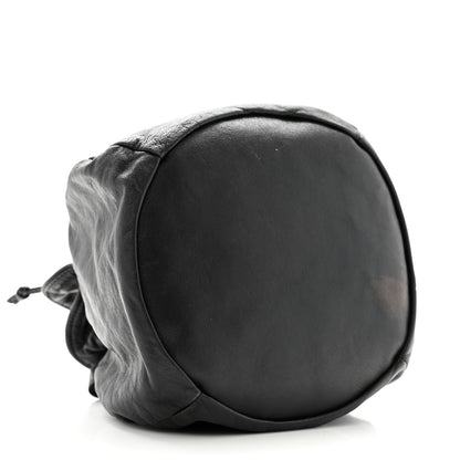 Chanel Lambskin Drawstring Bag Black 4 of 13