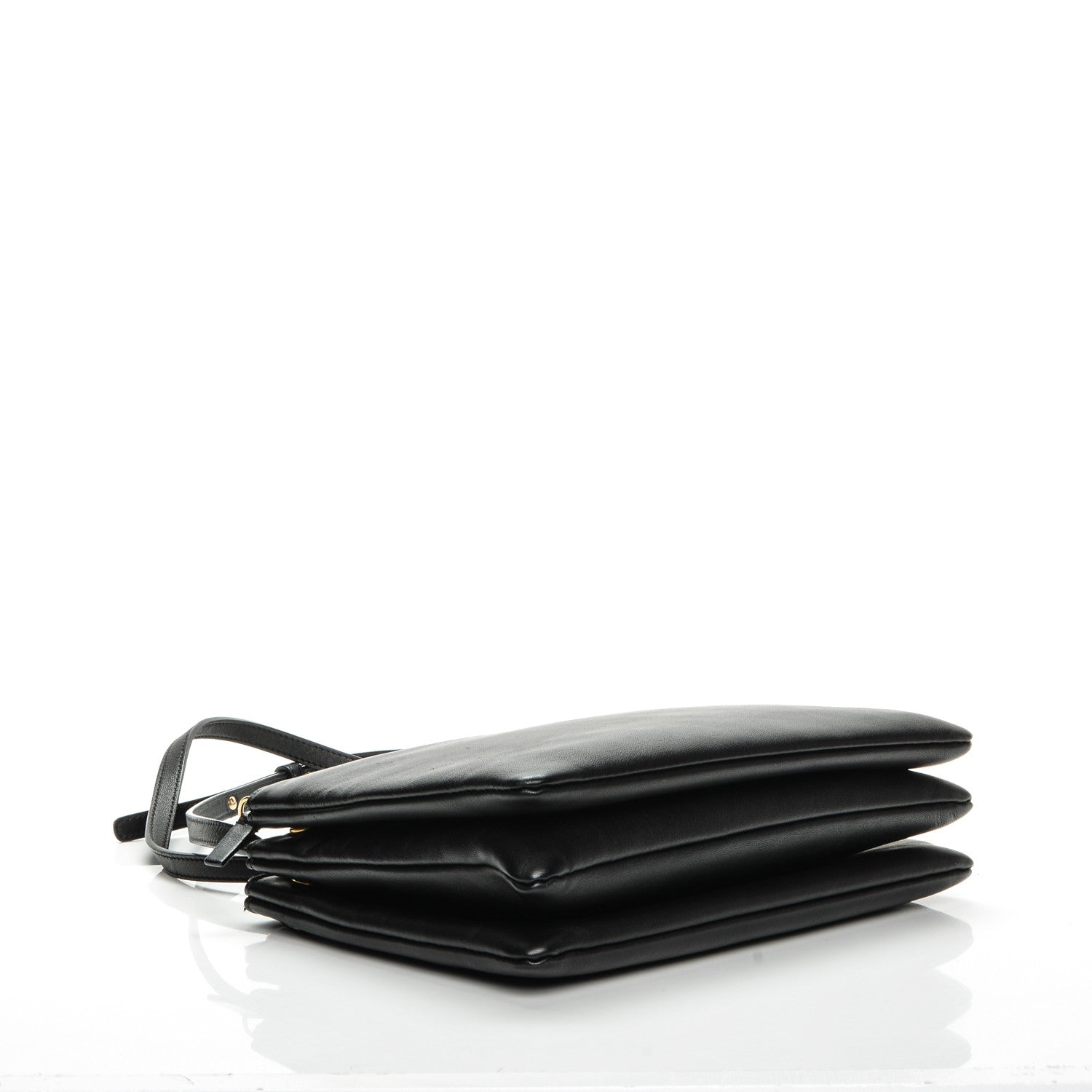 Celine Lambskin Large Trio Crossbody Bag Black 4 of 8