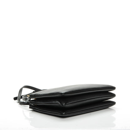 Celine Lambskin Large Trio Crossbody Bag Black 4 of 8