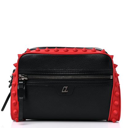 Christian Louboutin Empire Calfskin Gomme Spikes Loubitown Crossbody Loubi Black 3 of 12