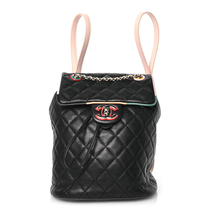 Chanel Lambskin Quilted Small Cuba Urban Spirit Backpack Black 1 of 11