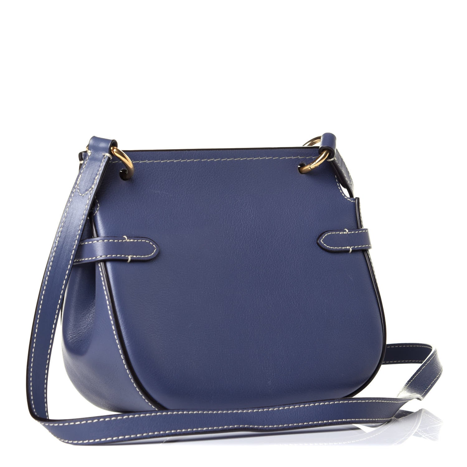 Mulberry Calfskin Small Amberley Satchel Blue 3 of 8