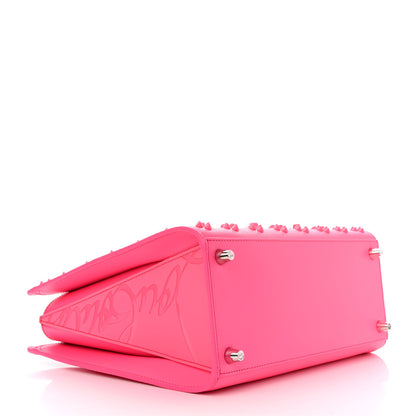 Christian Louboutin Calfskin Spikes Loubinthesky Medium Paloma Fuchsia 4 of 11