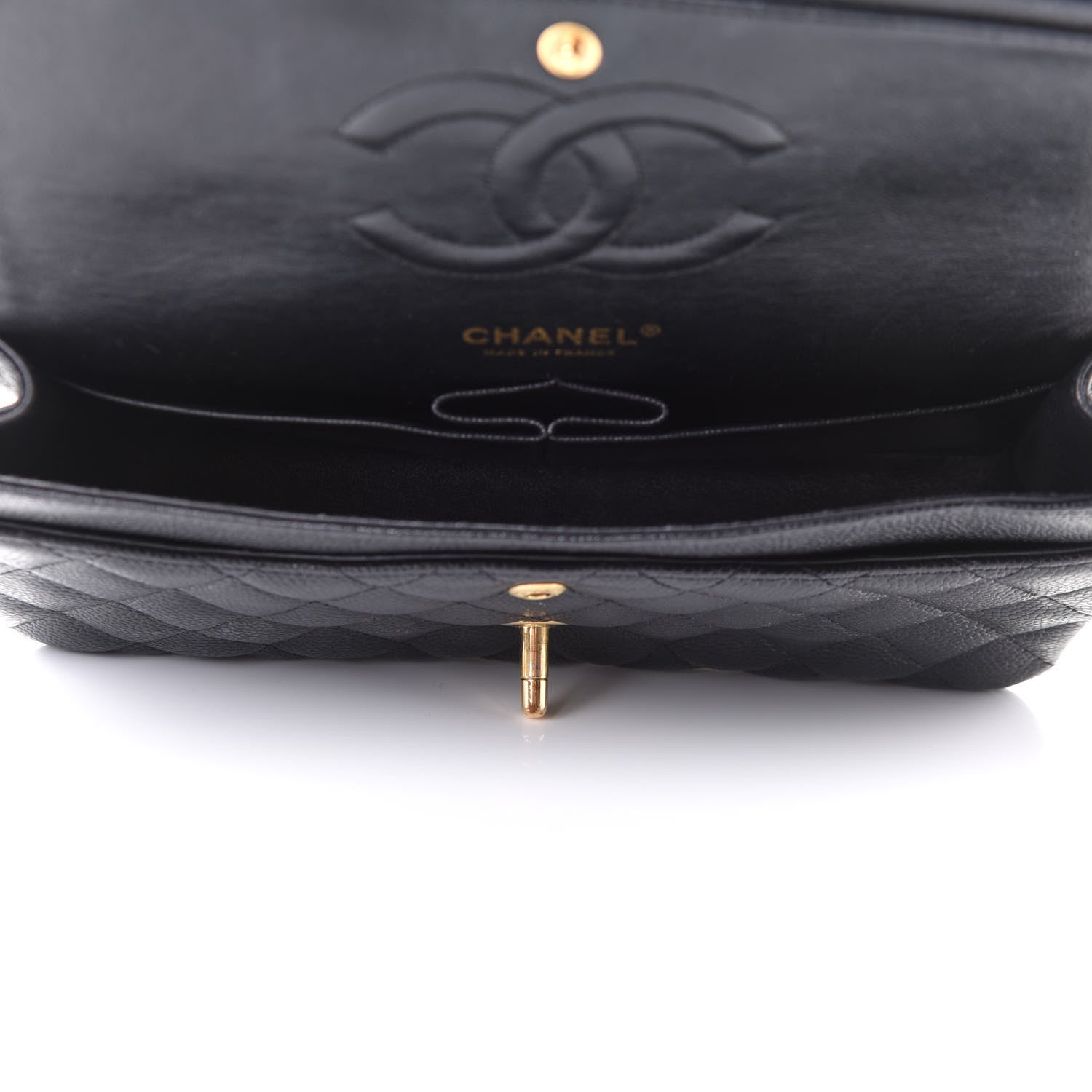 Chanel Caviar Quilted Medium Double Flap Black 5 of 10