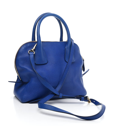 Burberry London Grainy Calfskin Small Greenwood Bowling Bag Brilliant Blue 2 of 4