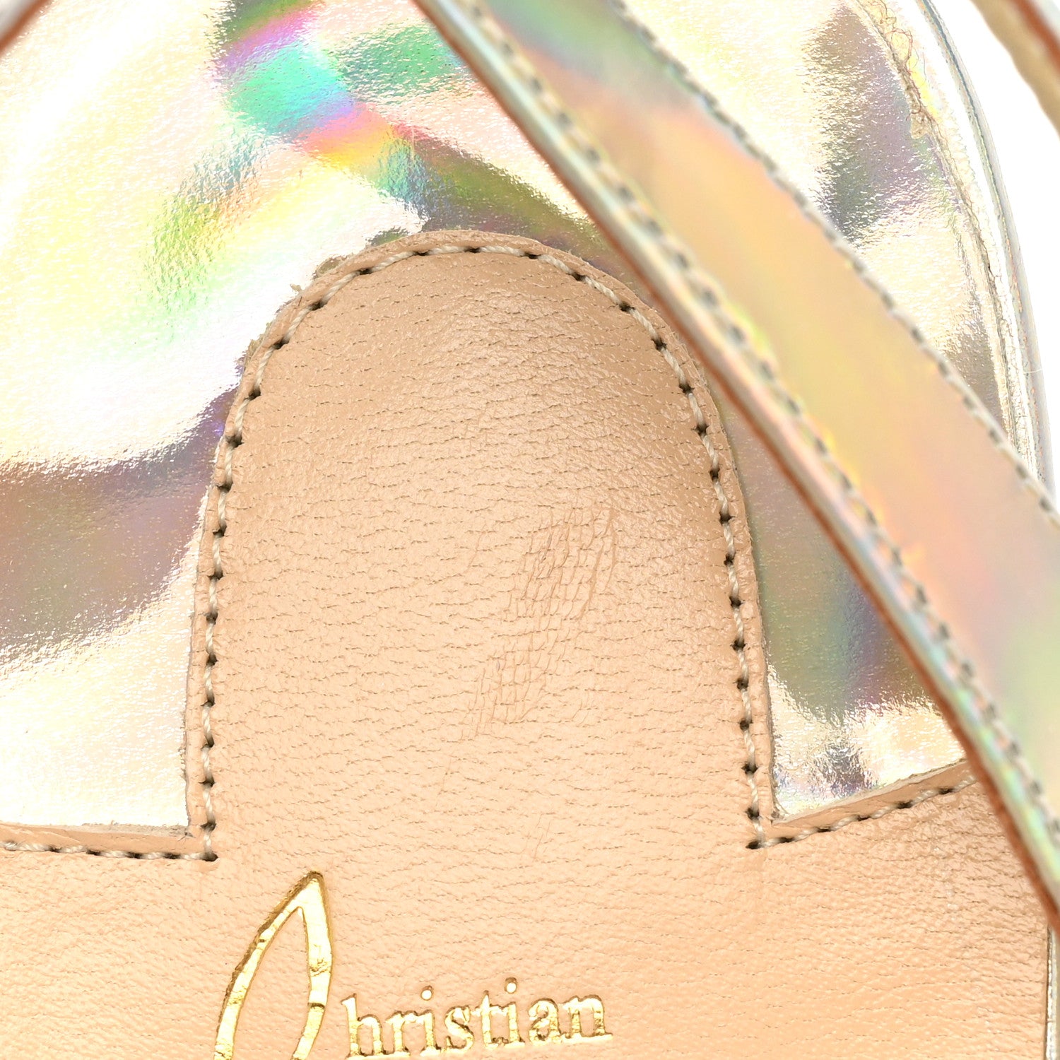 Christian Louboutin PVC Calf Alicoco Spikaqueen 55 Pumps 39 Version Platine 9 of 10
