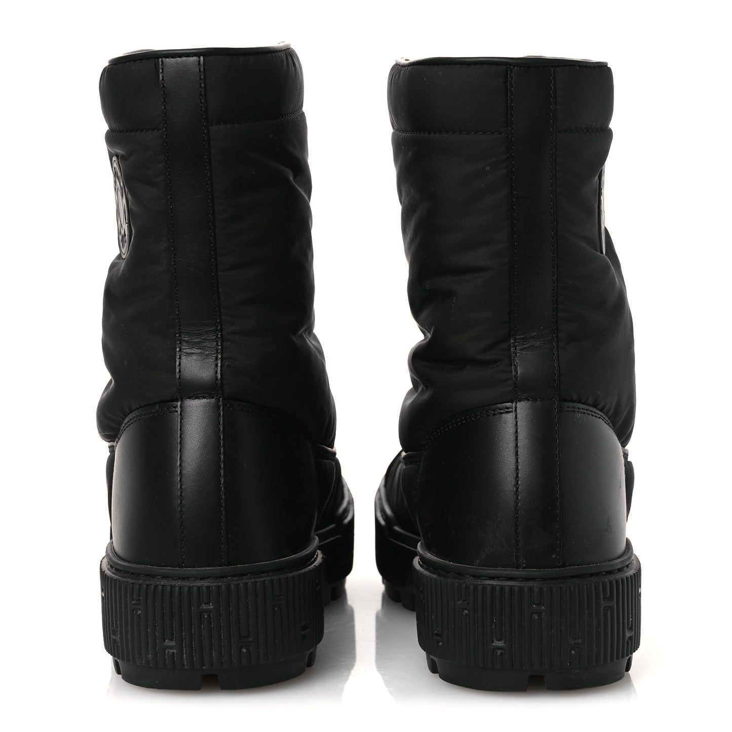 Calfskin Parachute Fresh Ankle Boots 38 Black