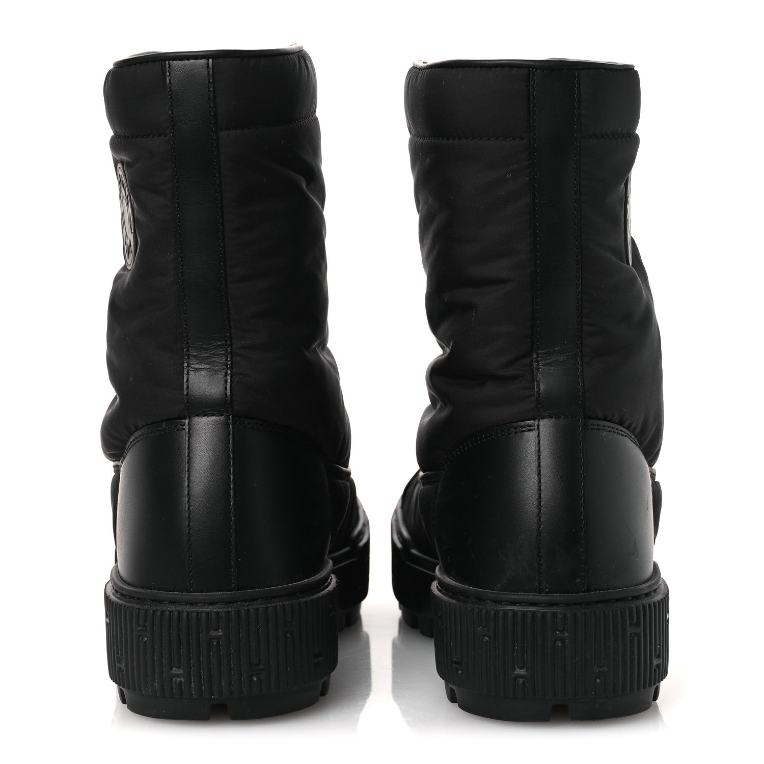 Hermes Calfskin Parachute Fresh Ankle Boots 38 Black 6 of 12