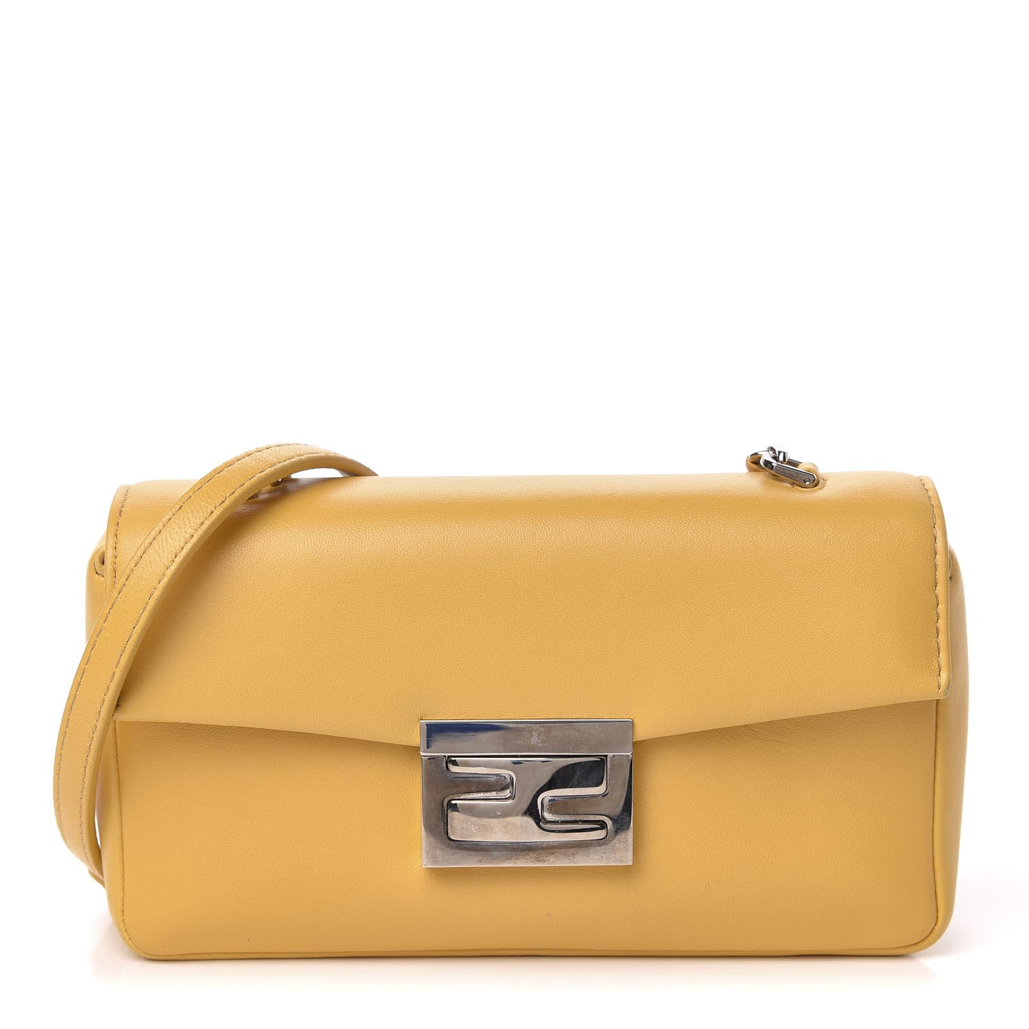 Fendi Nappa Mini Be Baguette Shoulder Bag Yellow 1 of 10