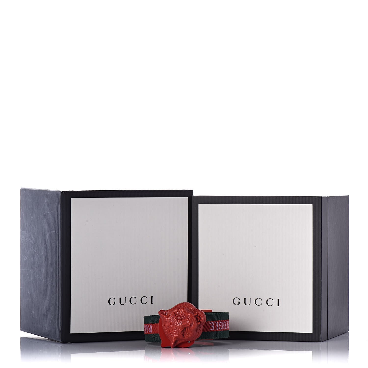 Gucci Stainless Steel Nylon 32mm Le Marche Des Merveilles Tiger Quartz Watch Red 8 of 8