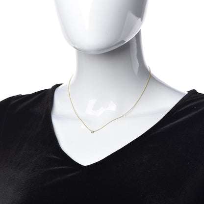 Tiffany 18K Yellow Gold Diamond .12ct Elsa Peretti Diamonds by the Yard Pendant Necklace 2 of 5