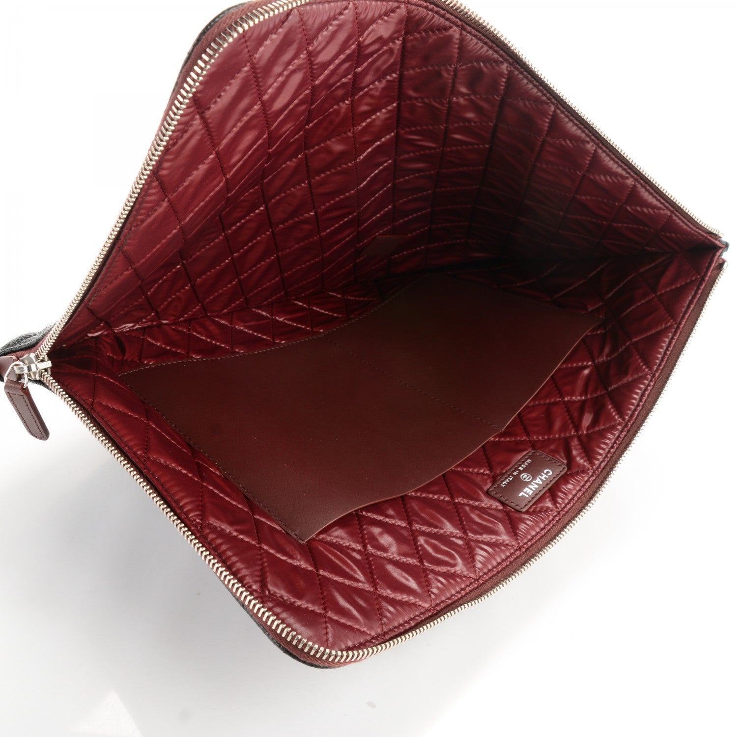 Chanel Caviar Quilted Large Slide Pouch Black 5 of 7